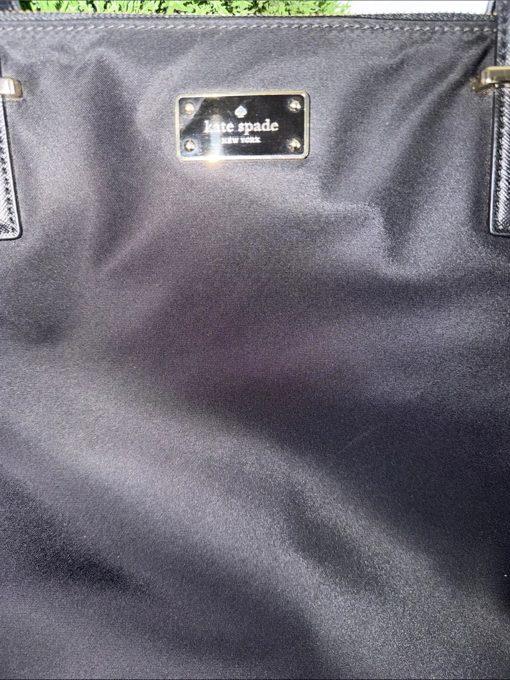 kate spade Black Nylon Laptop Tote with Detachable Strap